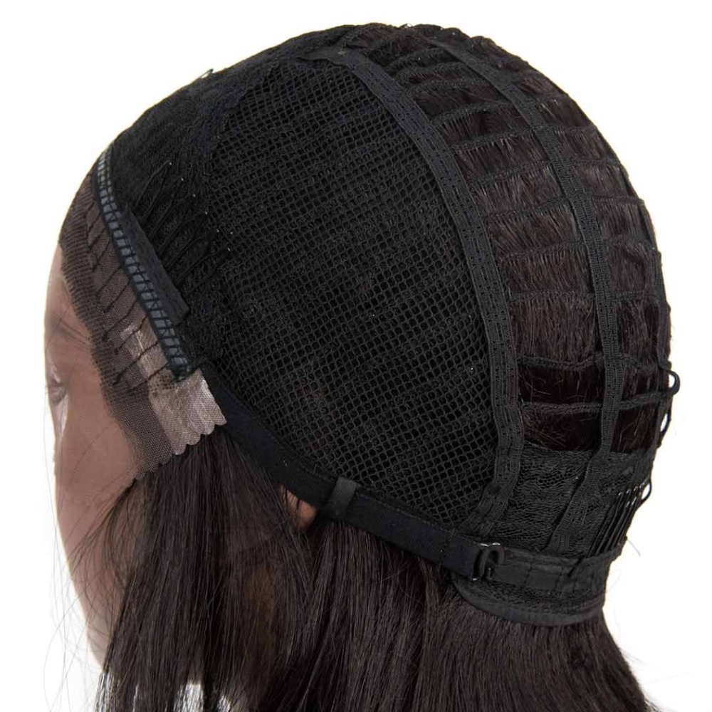 24" Black Brown Ombre Wavy Lace Front Wig - Picture 5 of 5